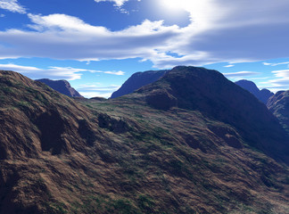 colorful fantasy landscape