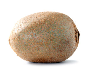whole kiwi on white background