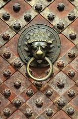 Detail of door - knocker