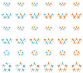 sticker/buttons stars