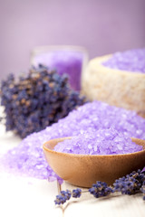 Fototapeta na wymiar Lavender Spa - aromaterapia