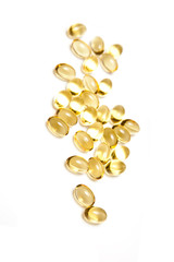 Cod liver oil capsule pills