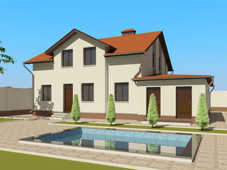 3D sketch of the house