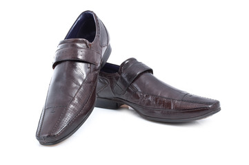 Pair of mens brown shoes