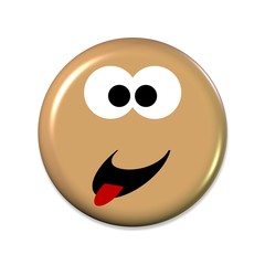 Emoticon , frech mit guter Laune