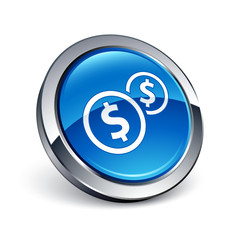icône bouton internet dollar argent finance