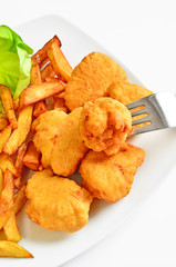 Homemade chicken nuggets