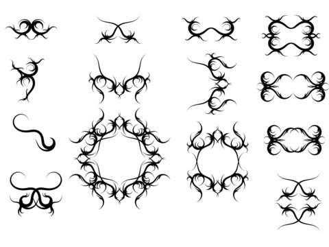Curl Spiral Decor Design Elements 3