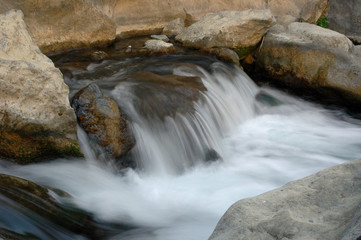 Fototapeta premium Bach in der Preveli-Schlucht, Kreta