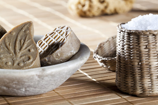 savon et sel de bain naturel