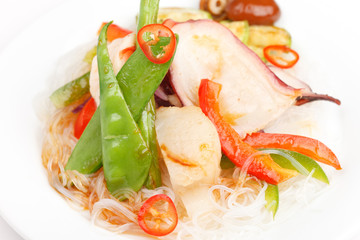 octopus with vegetables