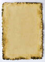 Altes Papier mit Goldrahmen