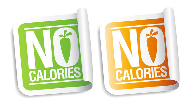 No Calories Stickers.