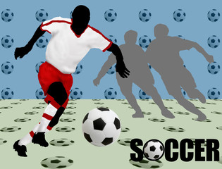 Soccer design poster