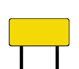 Empty yellow frame isolated on white background, illustration - 29810947