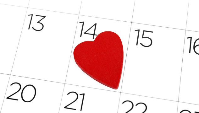 Valentines day calendar