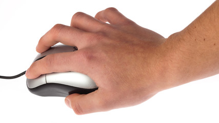 hand clicking a mouse