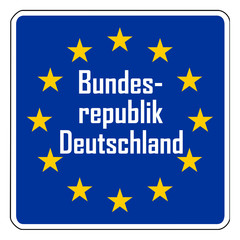 Germany European road sign