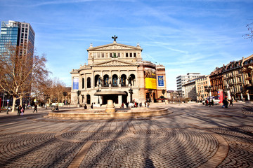 famous Opera house in Frankfurt