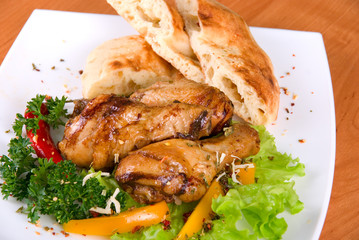 roasted chicken drumstick