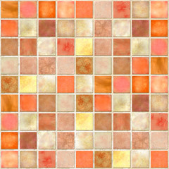Orange Tile Mosaic