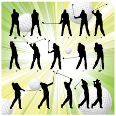 ゴルフスイングイメージ（正面）