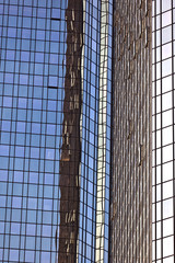 windows of office buildings