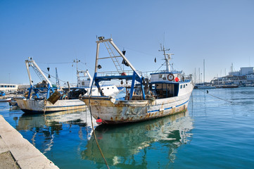 Fishing trawlers.