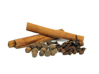 allspice, cloves and cinnamon
