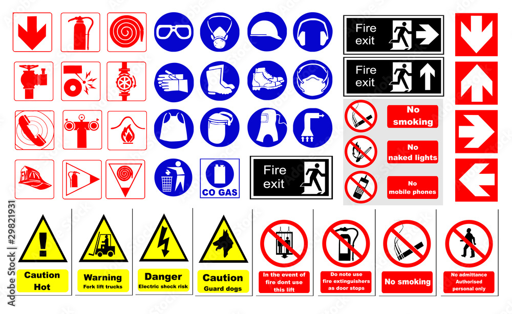 Wall mural safety sign