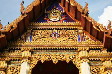 Buddhist  temple in Bangkok, Thailand.