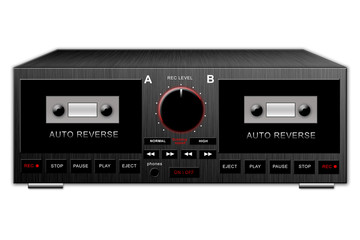 Vintage cassette deck