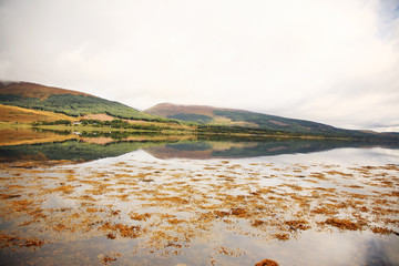Reflection of the Scottish mountains