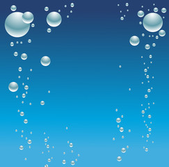 bubbles in the layer of water