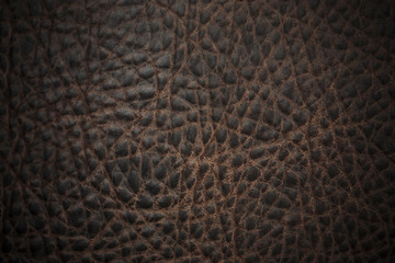 Texture de cuir marron qualitatif naturel