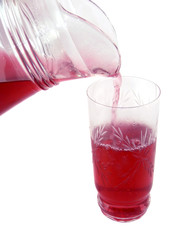 Berry compote, isolated on a white background