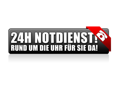 24H Notdienst! Button, icon