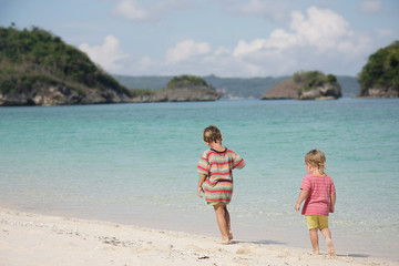 two children on beach