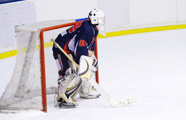 Naklejka premium hockey goalie