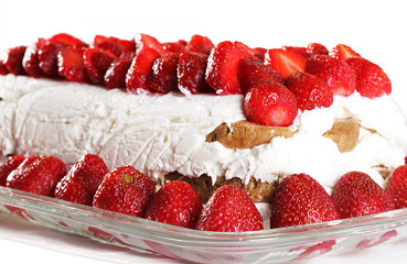 Delicious strawberry cake