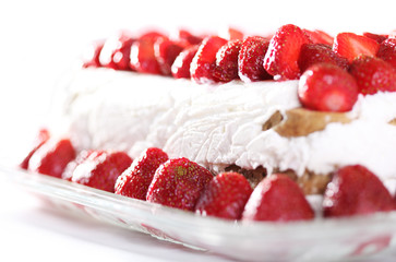 Delicious strawberry cake