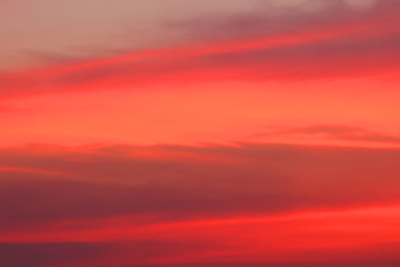 Amazing sunset in Bangkok, Thailand.