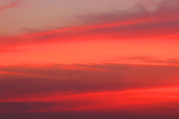 Amazing sunset in Bangkok, Thailand.