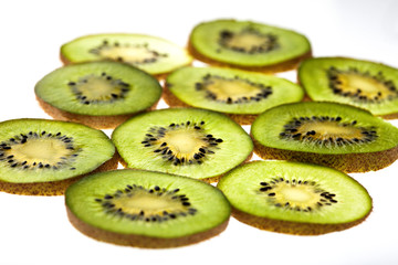 kivi fruit isolated on white background