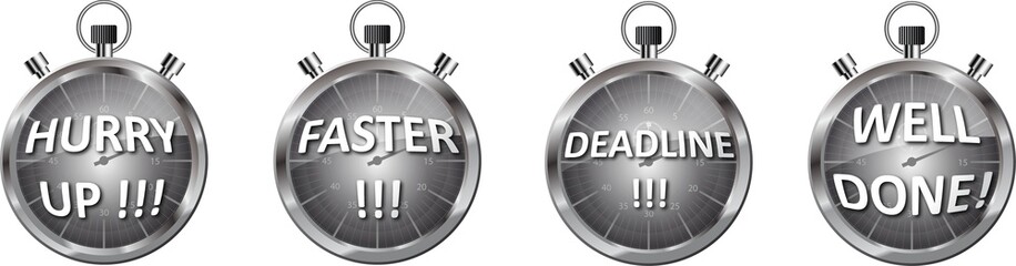 4 deadline stopwatches