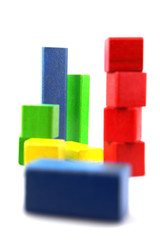 Wooden building blocks