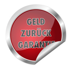 Teaser Geld zurück Garantie rot