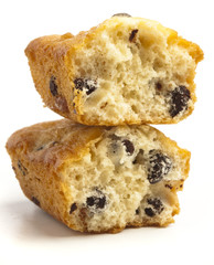 chocolate bun slices