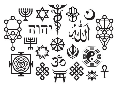Oriental Sacral Religious Symbols (with Additions)
