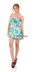 beautiful woman with elegant dress,